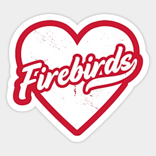 Vintage Firebirds School Spirit // High School Football Mascot // Go Firebirds Sticker